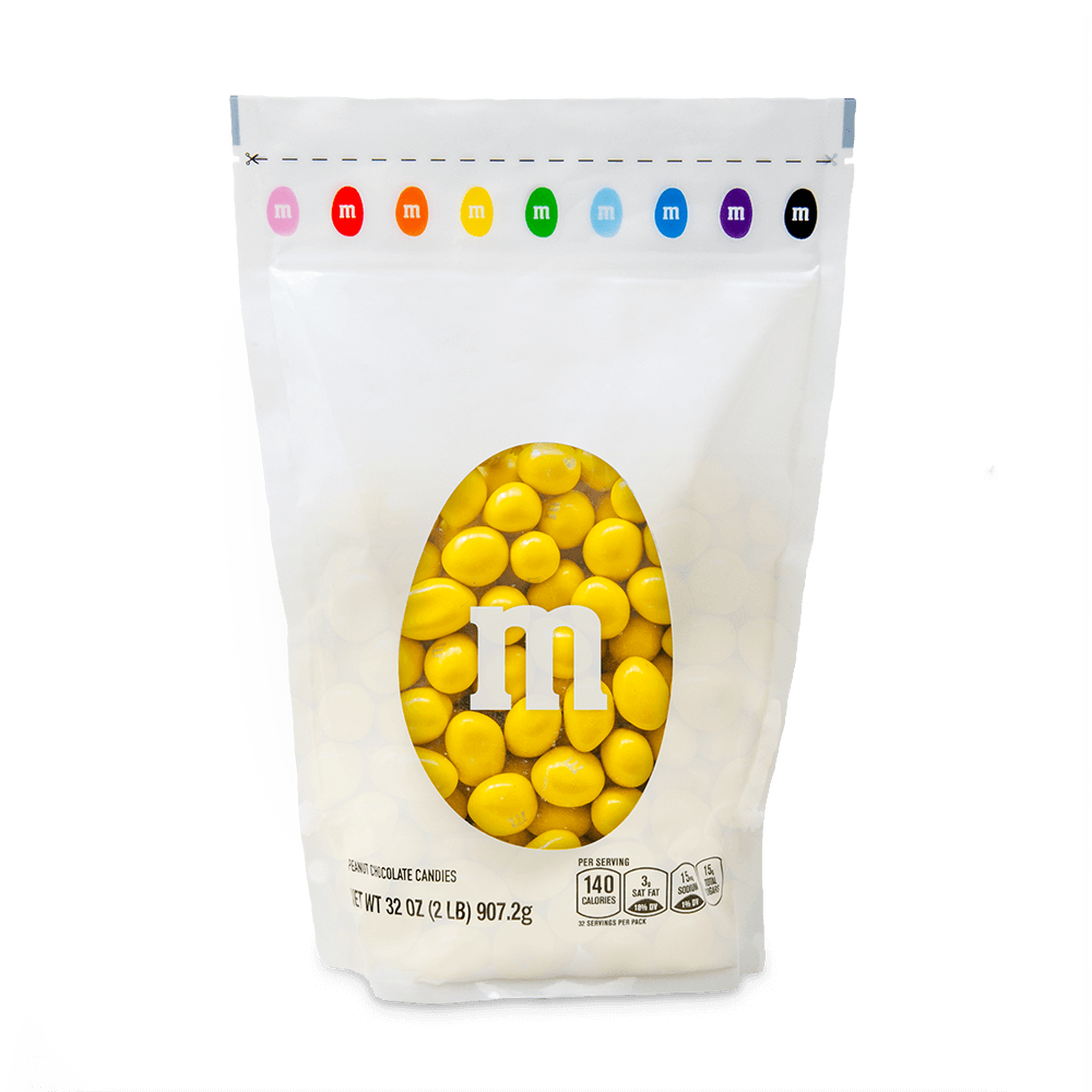 MyM&M's Milk Chocolate Candy, Single Color, Yellow, 5-Pound Bulk Bag (Pack  of 1)