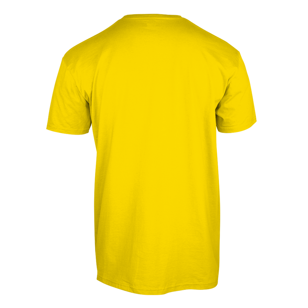 Goal Print Round Neck Yellow Kid's T-Shirt