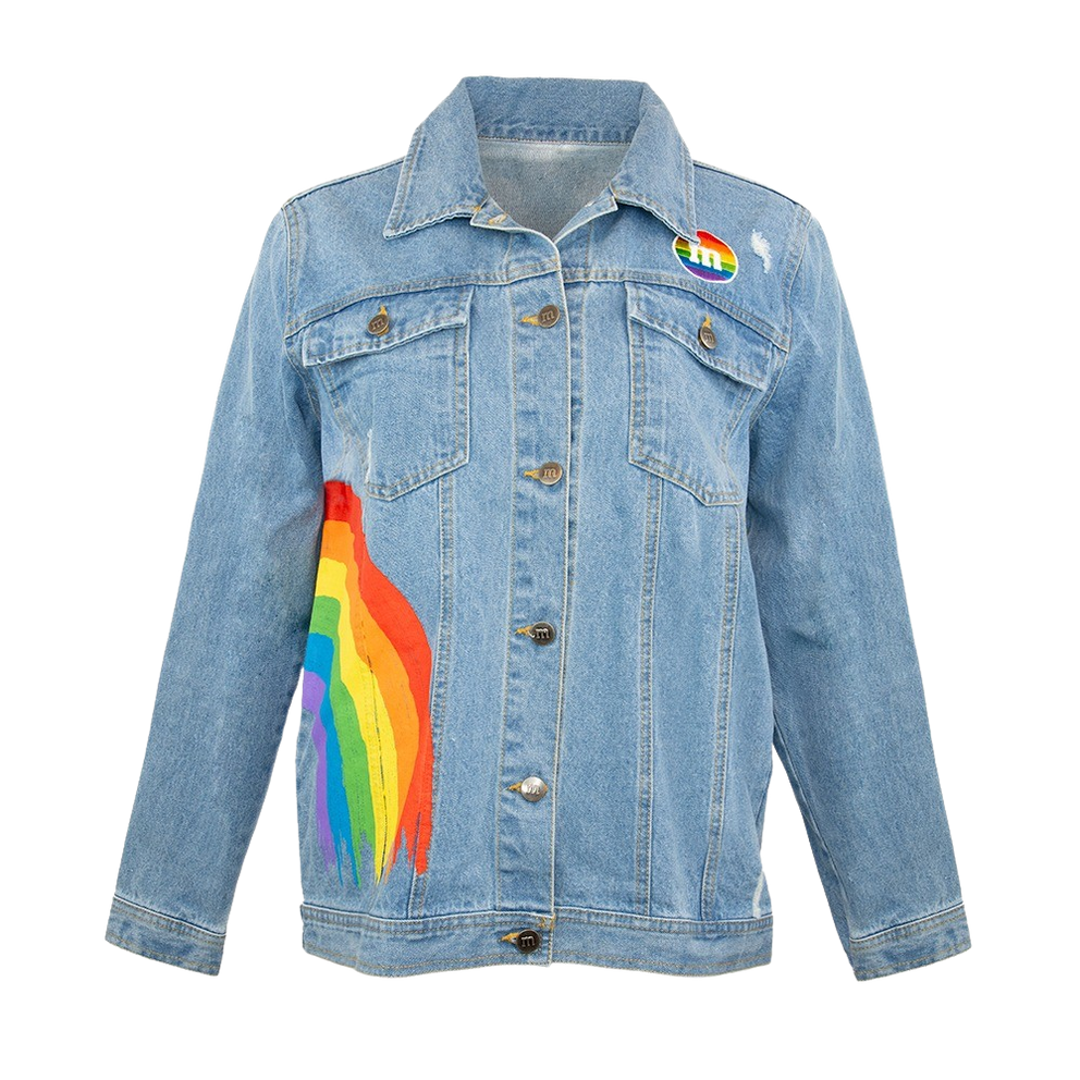 Ladies Rainbow Vibes Jean Jacket 0