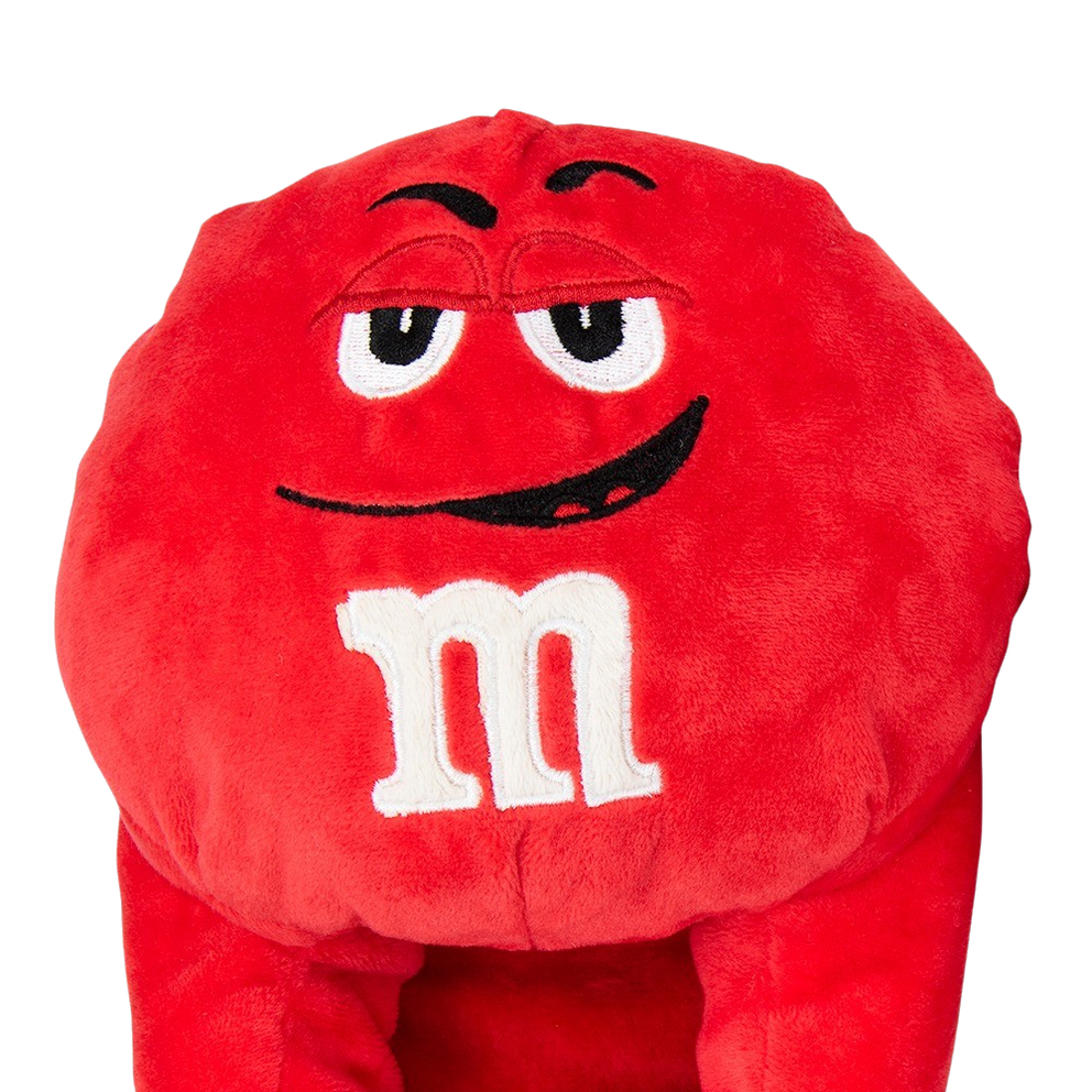 Red M&M Candy Soft Pillow, 100% Polyester Fiber