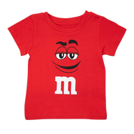 red m&m's character t-shirt