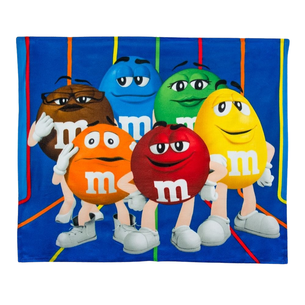 M&M WORLD MARS BLUE M&M CHARACTER LARGE PLUSH PILLOW M&