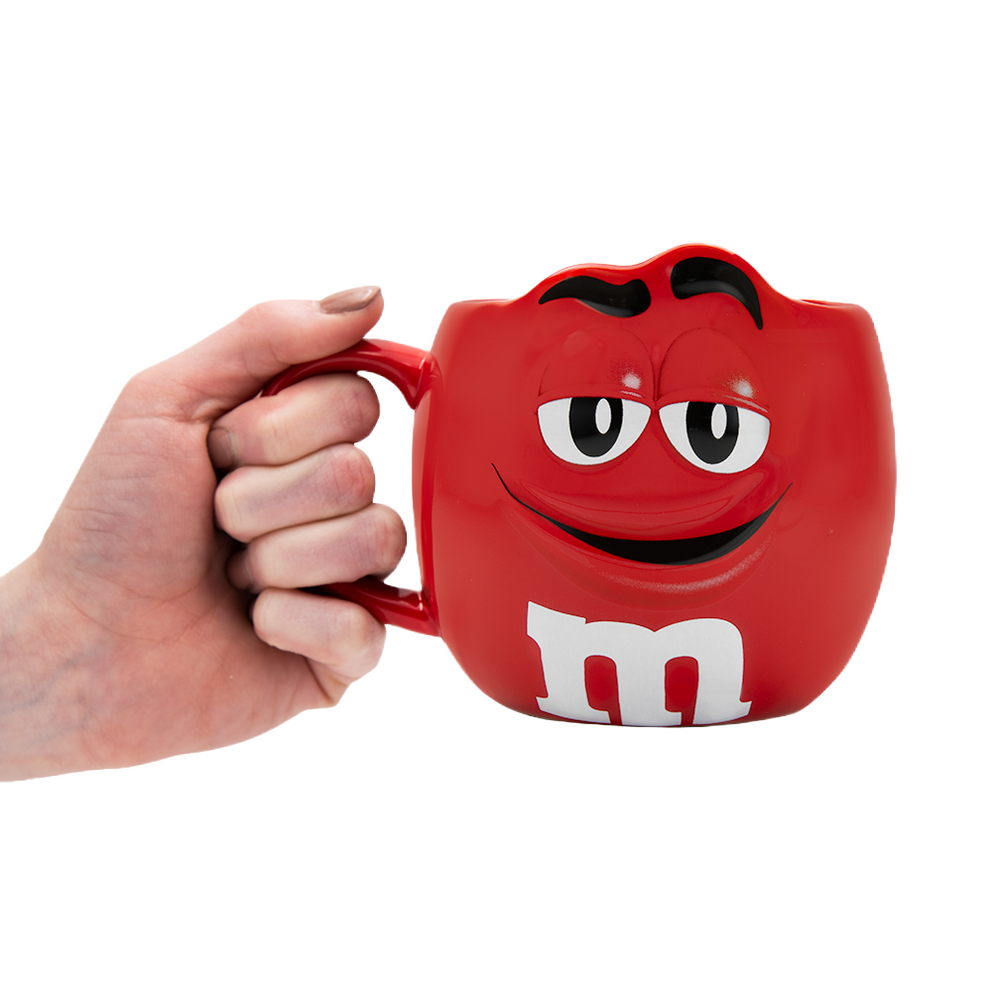 M&M Barrel Big Face Mug Coffee Cup Blue Character It's All Good 20 oz Candy