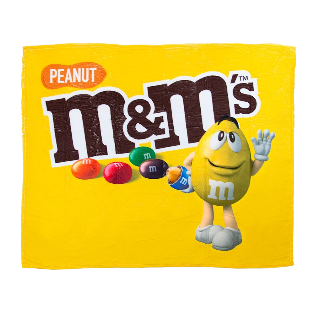 Personalized M and M Blanket M&m's World Fleece Blanket 