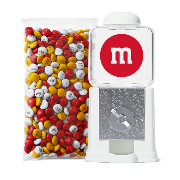 m logo candy dispenser in white gift box 0