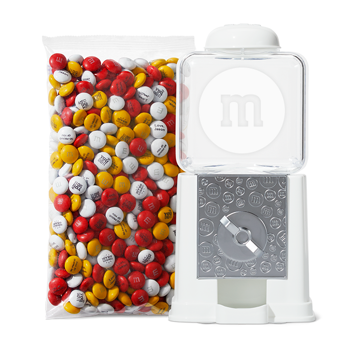 M Logo Candy Dispenser In White Gift Box