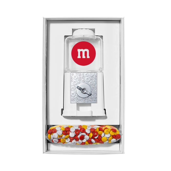 M Logo Candy Dispenser In White Gift Box 1