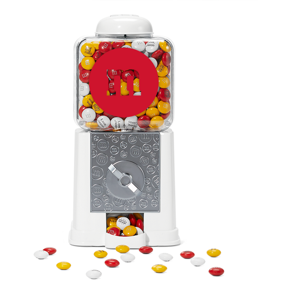 M Logo Candy Dispenser In White Gift Box 2