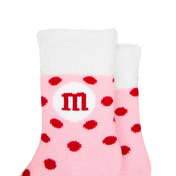 Youth M&M’S Cozy Heart Sherpa Socks 1