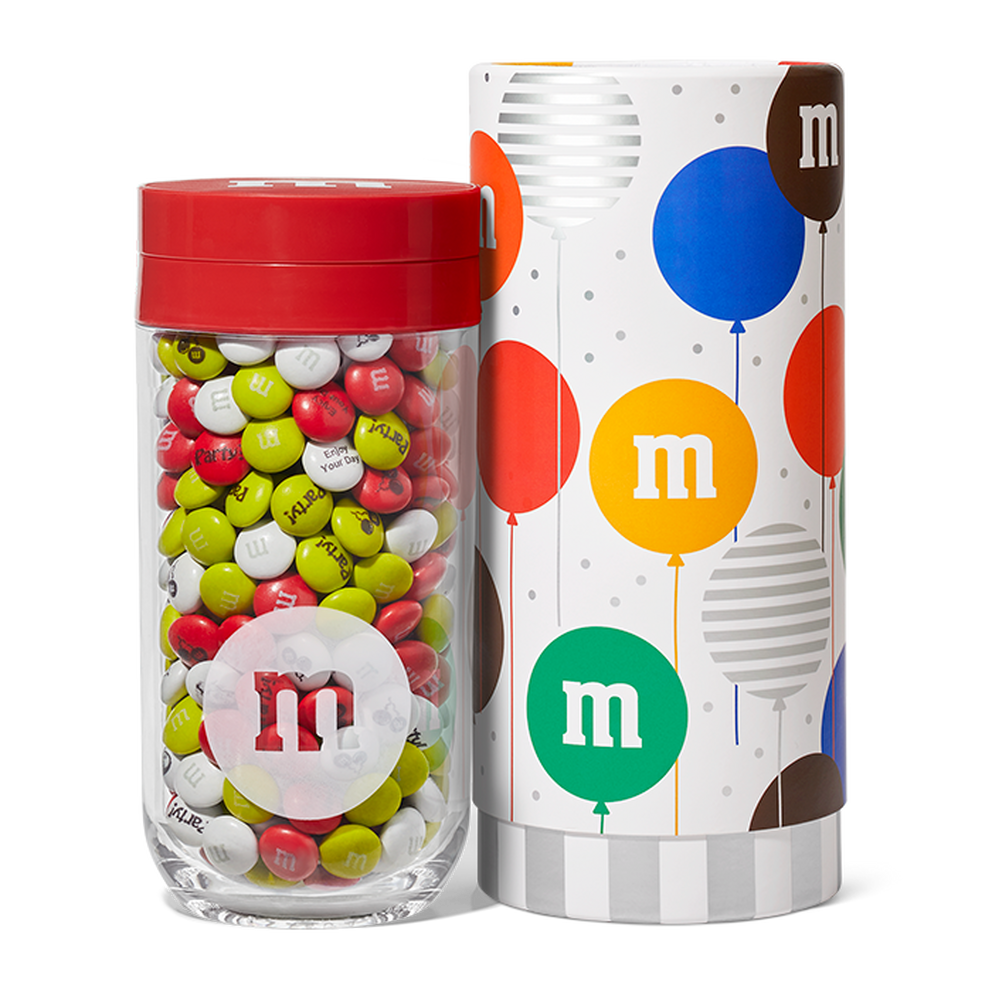 m&m jar