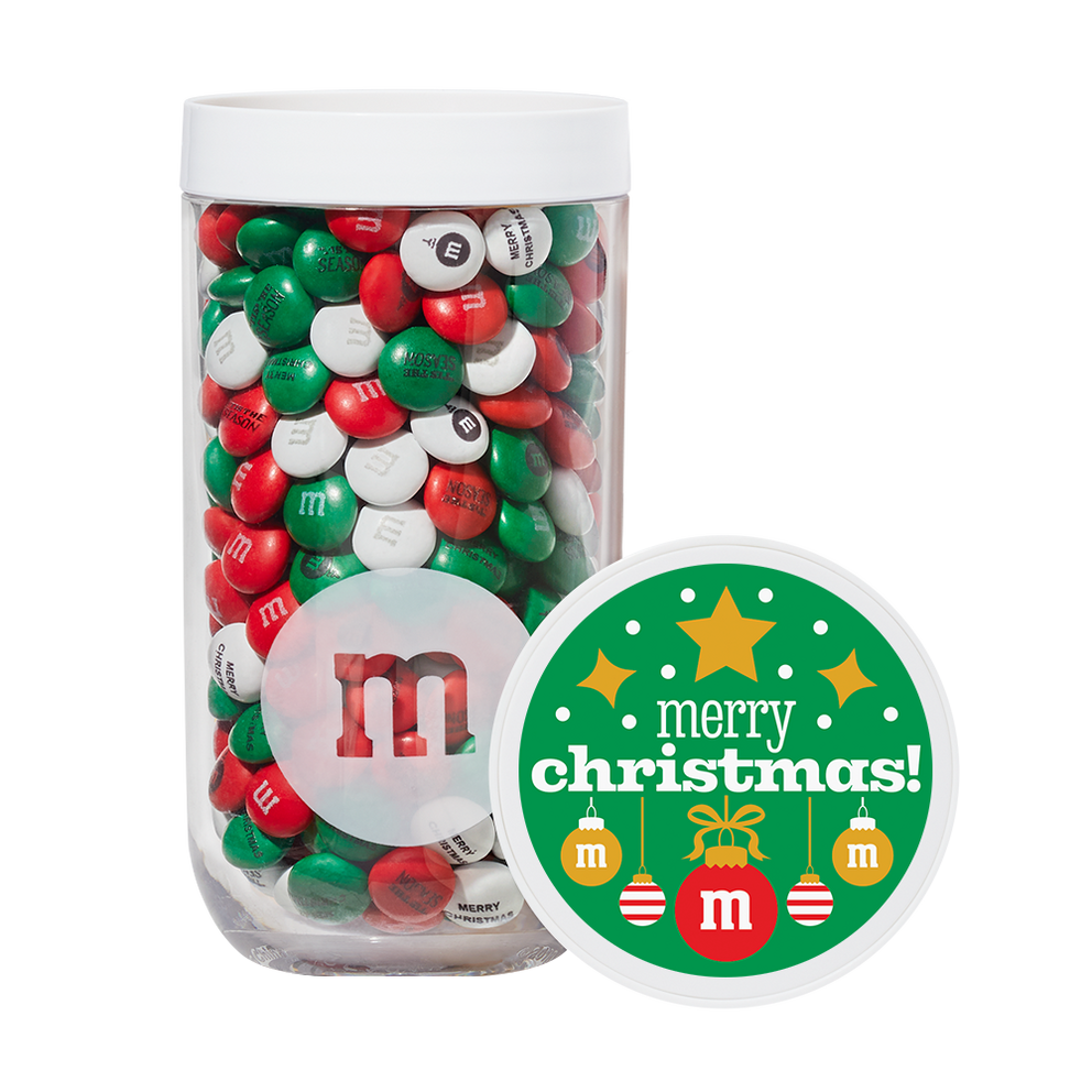 M&M'S Milk Chocolate Fun Size Christmas Candy Gift Tin, 3 oz