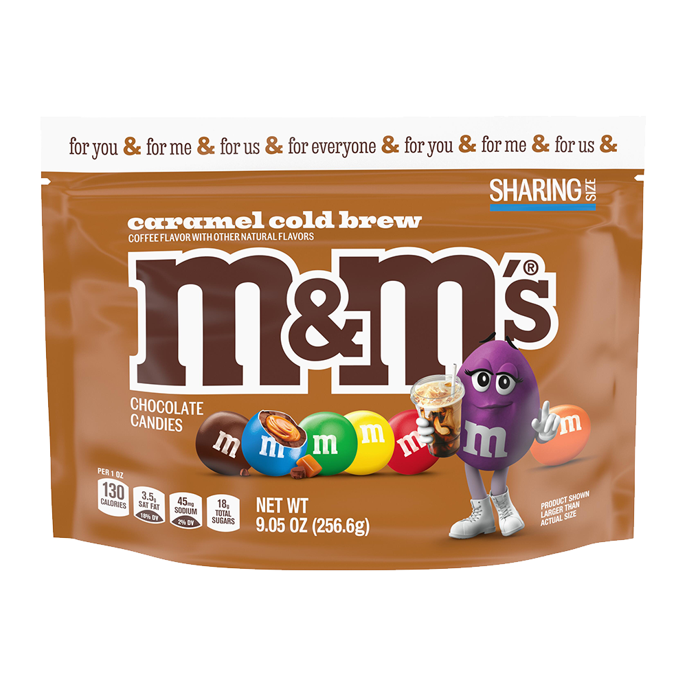 M&m's Caramel Cold Brew Candy Stand Up Pouch - 9.05oz : Target