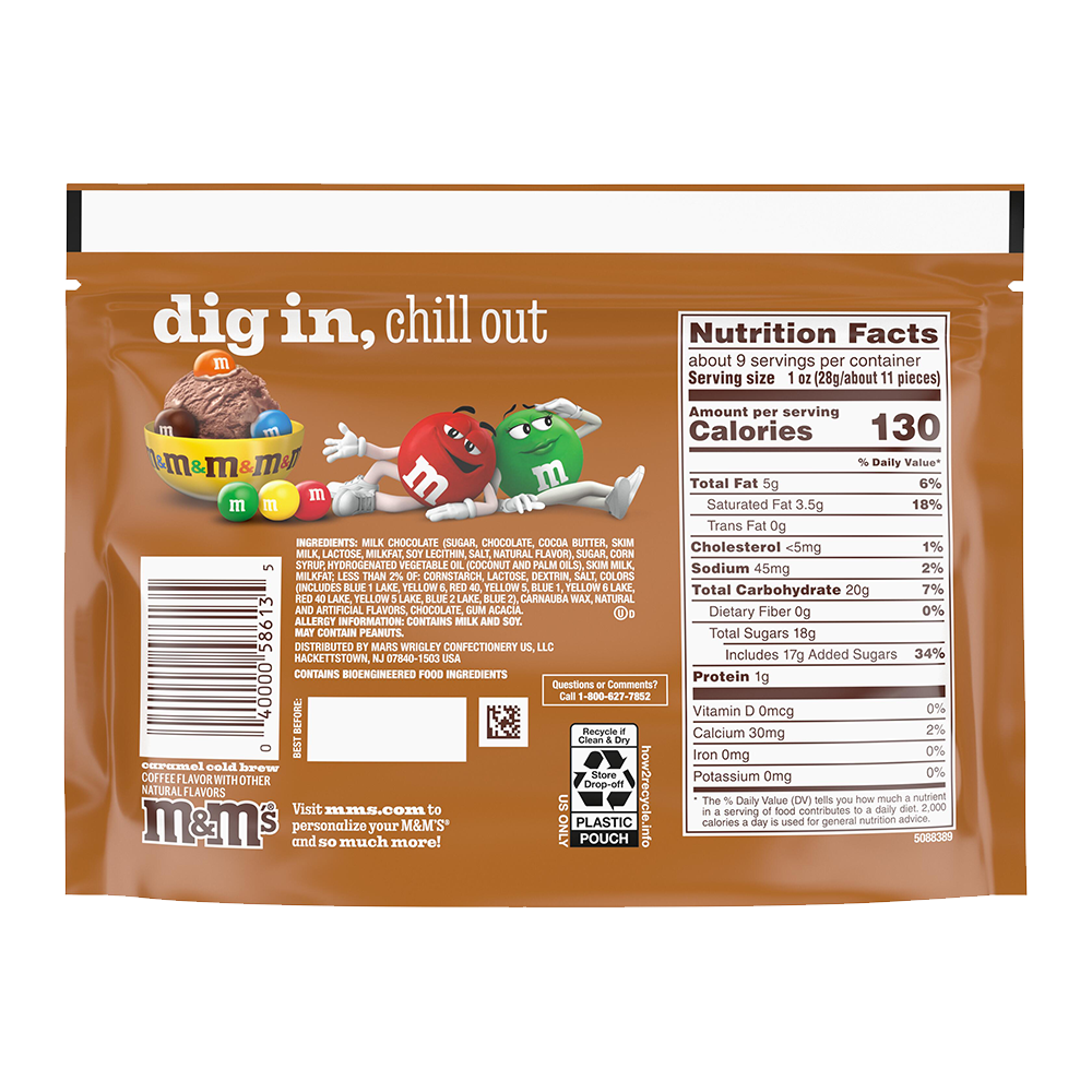 caramel cold brew M&M'S, 9.05oz 1