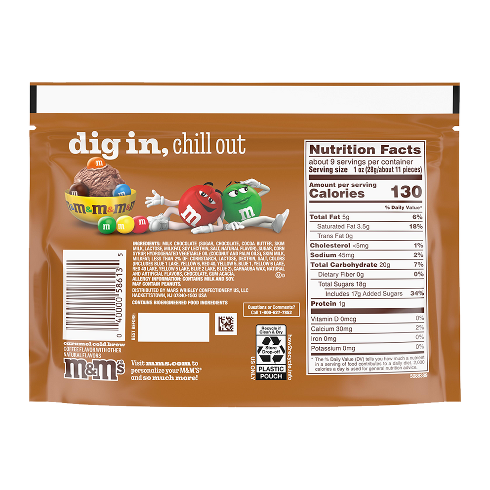 caramel cold brew M&M'S, 9.05oz 1