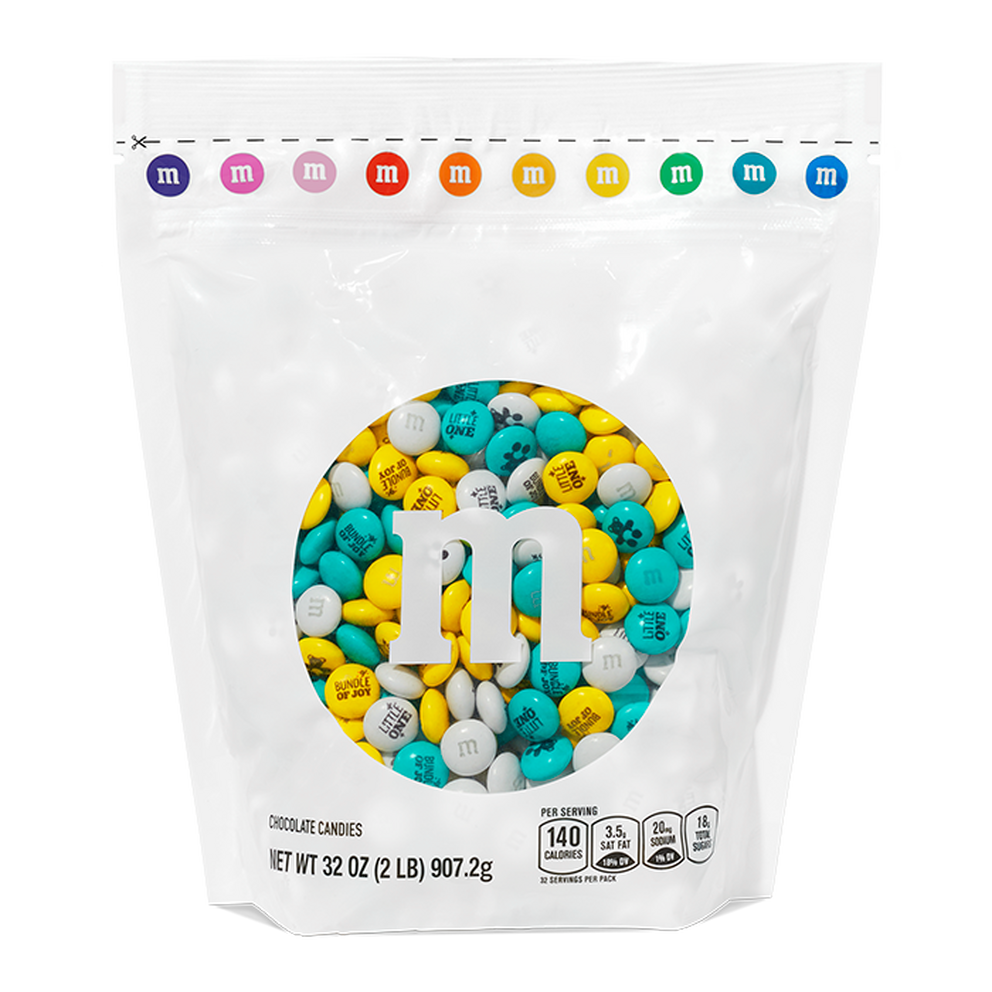 M&M'S Milk Chocolate Light Blue Bulk Candy in Resealable Pack (3.5