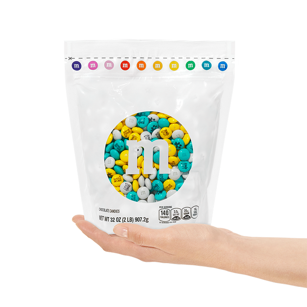 Light Blue Milk Chocolate M&M's Candy (5 Pound Bag)