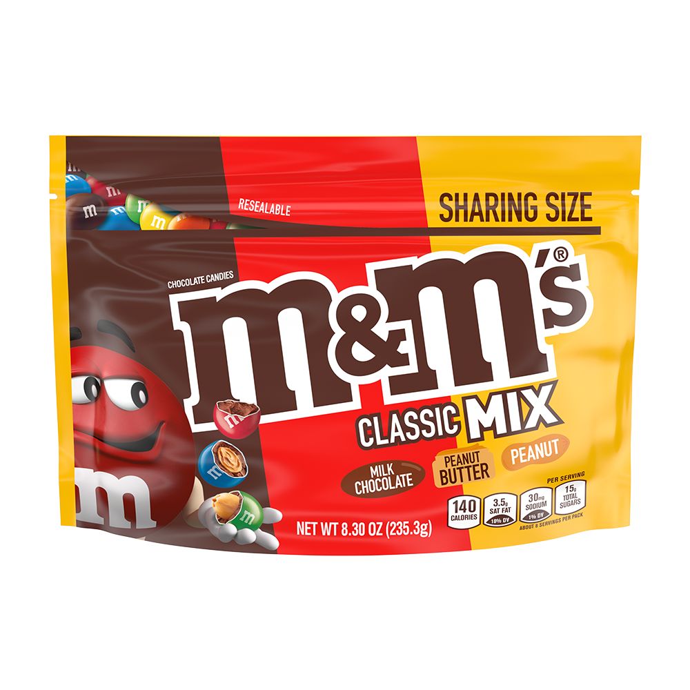 M&M's Peanut Dark Chocolate Candy, Family Size - 18 oz Bulk Bag