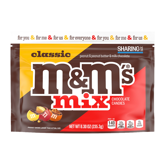 M&M'S Holiday Almond Chocolate Candy Bag, 9.9 oz