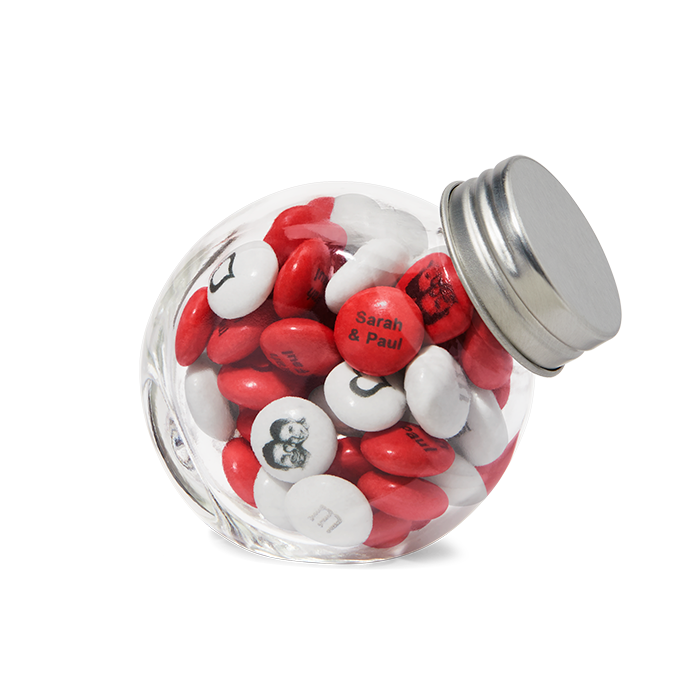 confezione di confetti sfusi 1,5 kg + 30 mini barattoli in vetro da riempire 0