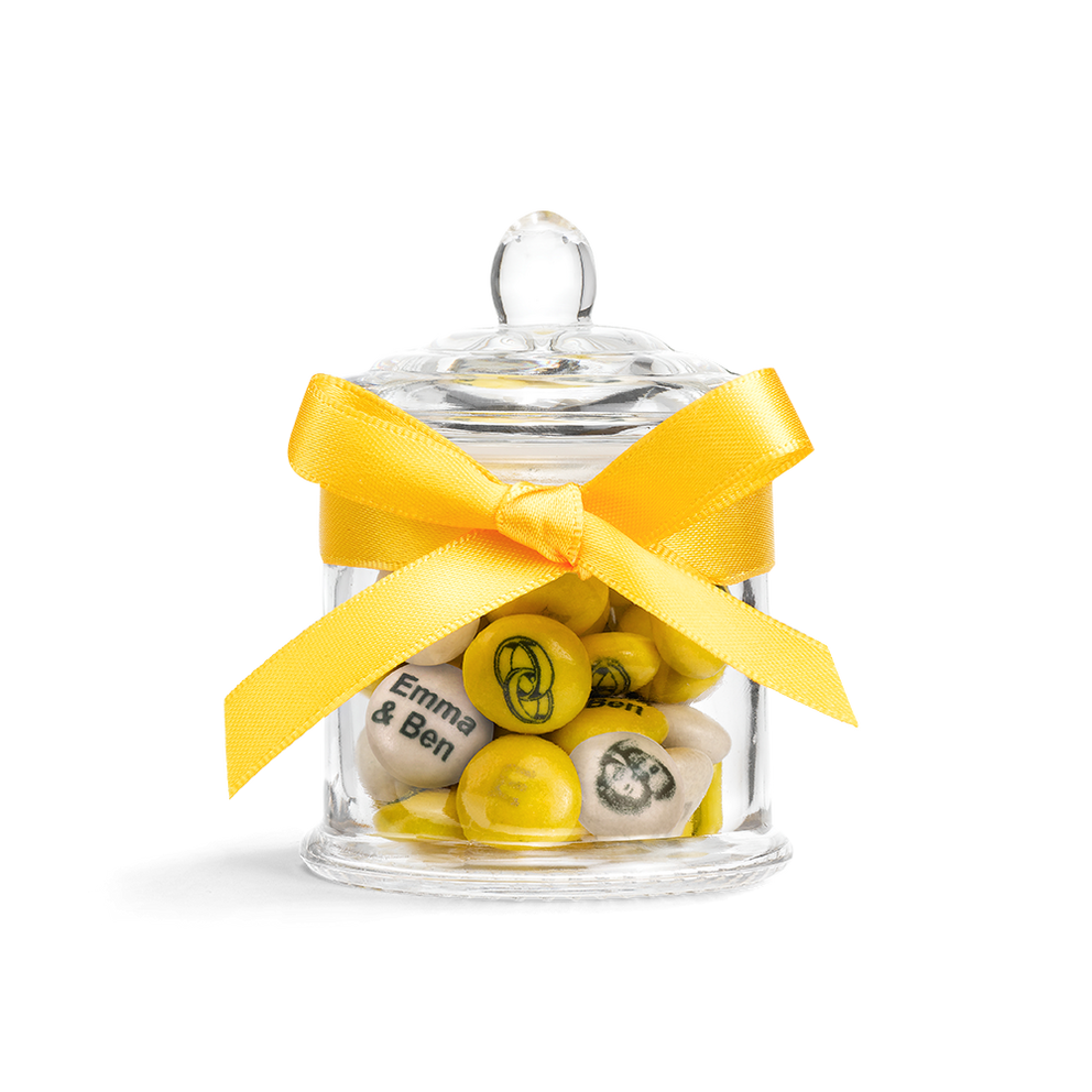 Sachet Vrac 1,5 kg + 30 Mini Bonbonnières En Verre À Remplir 4