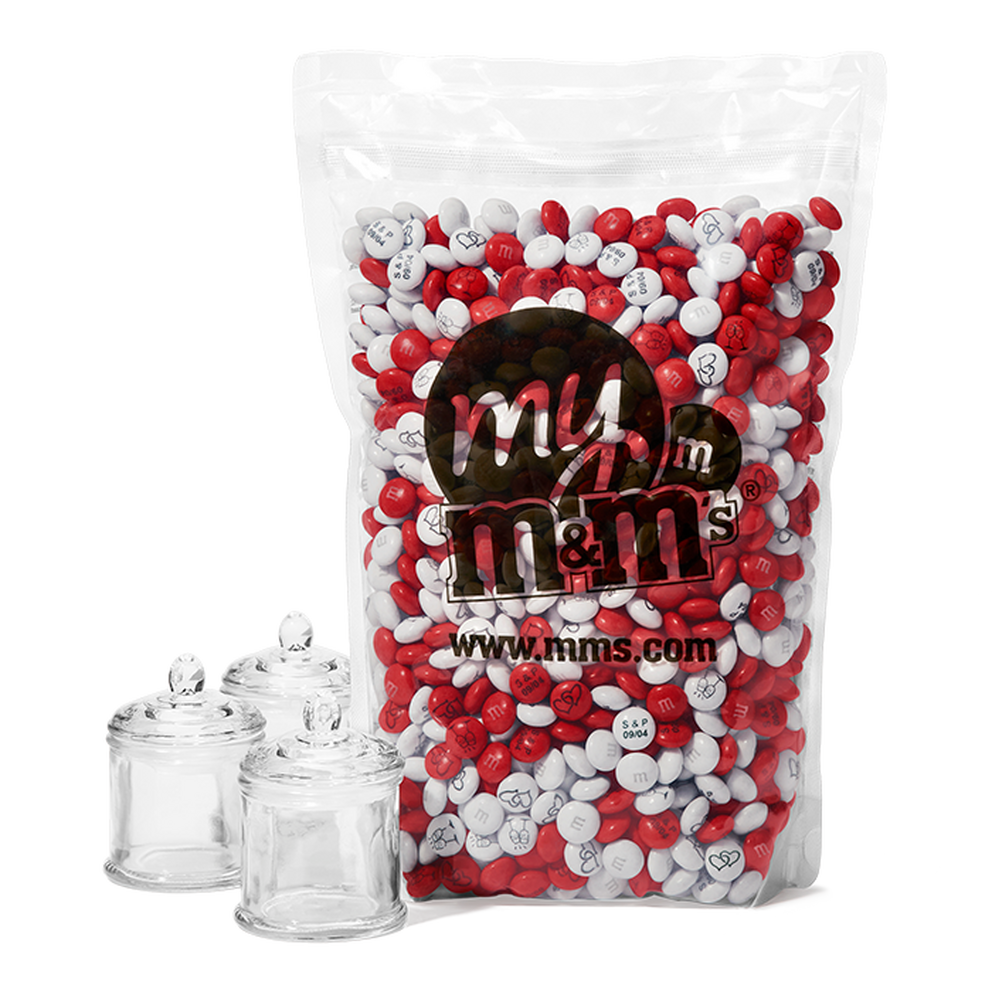 Sachet Vrac 1,5 kg + 30 Mini Bonbonnières En Verre À Remplir 3