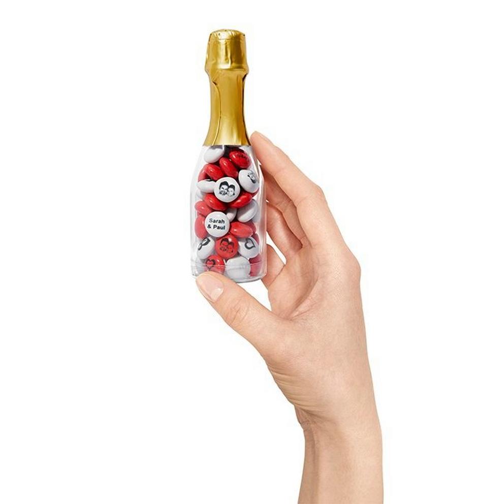 Confezione Di Confetti Sfusi 1,5 kg + 30 Bottigliette Con Tappo Dorato Da Riempire 3