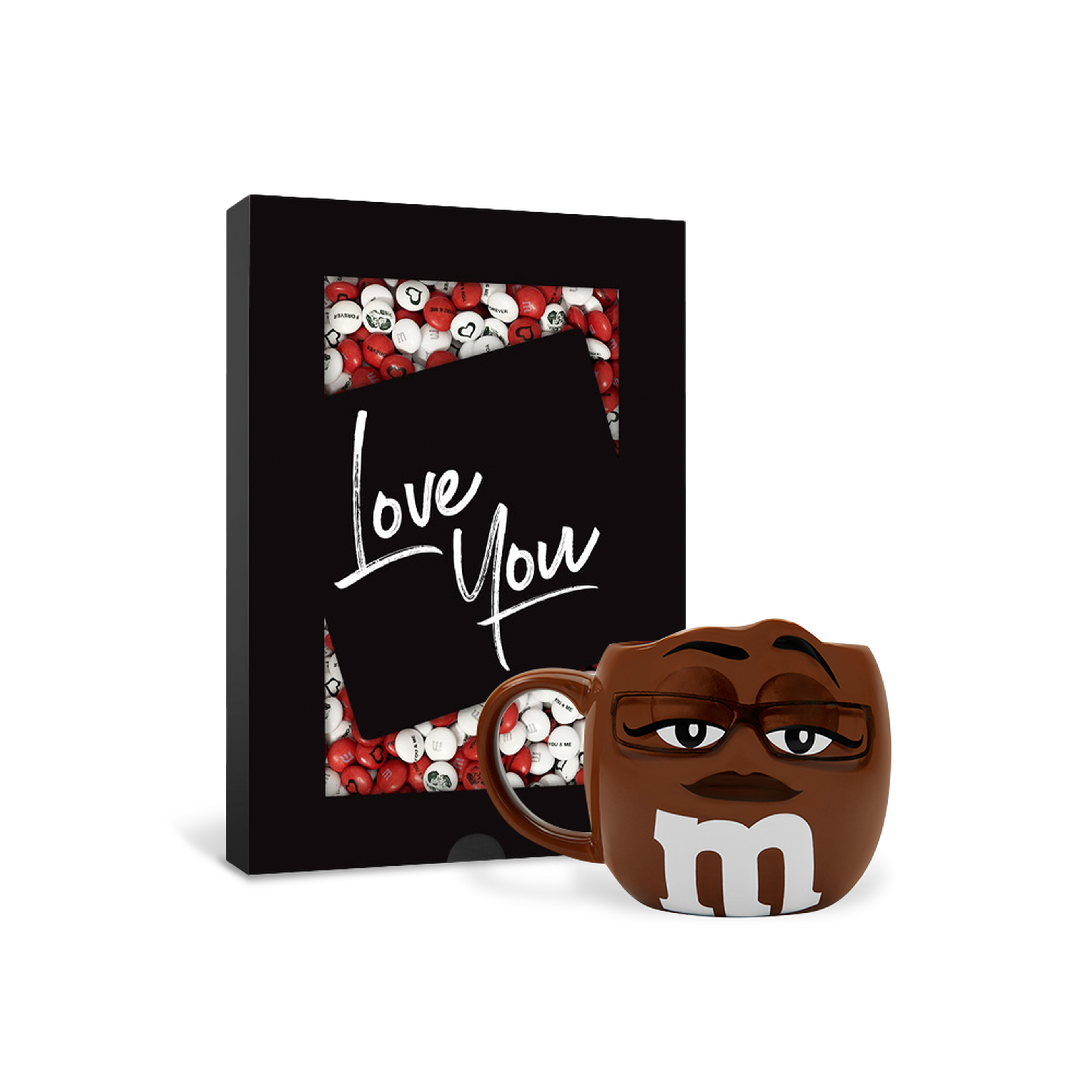 Verpakking “Love You” 400 gr. + Bruine M&M’S XL Mok 0