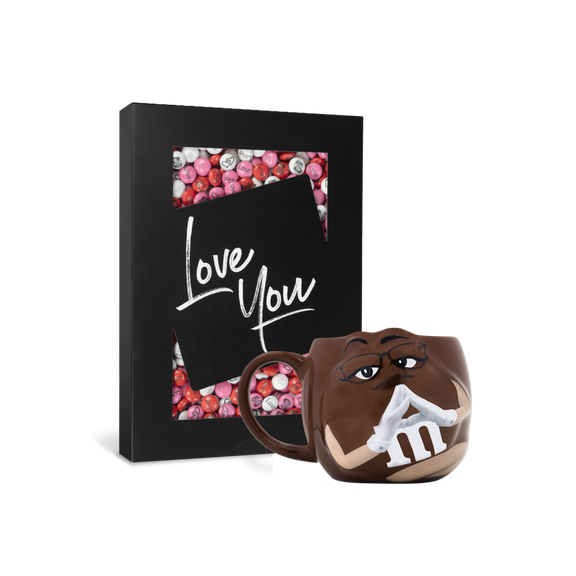 cofanetto love you 400 g + tazza M&M’S XL marrone 0