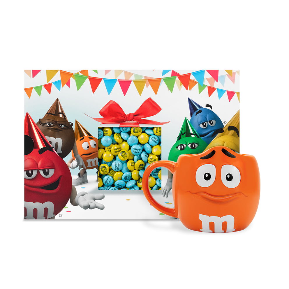 400 g Celebration Gift Box + Orange XL M&M'S Mug 0