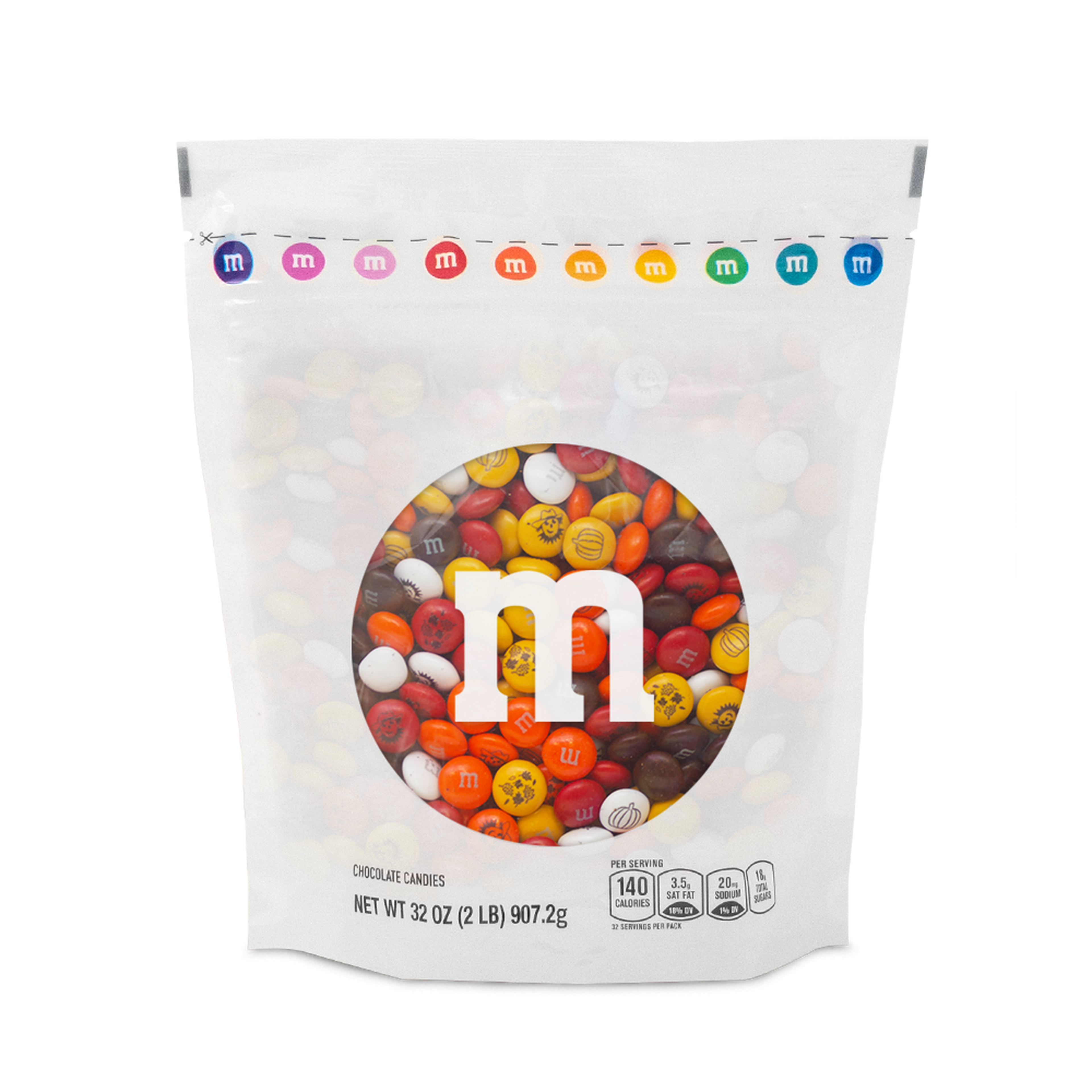 M&M's Chocolate Candy Brown M's Bulk Bag (1lb) - Food Transparent PNG