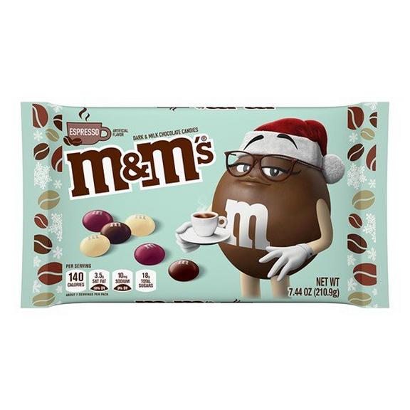 M&M'S Dark & Milk Chocolate Espresso Christmas Candy, 7.44oz bag 0