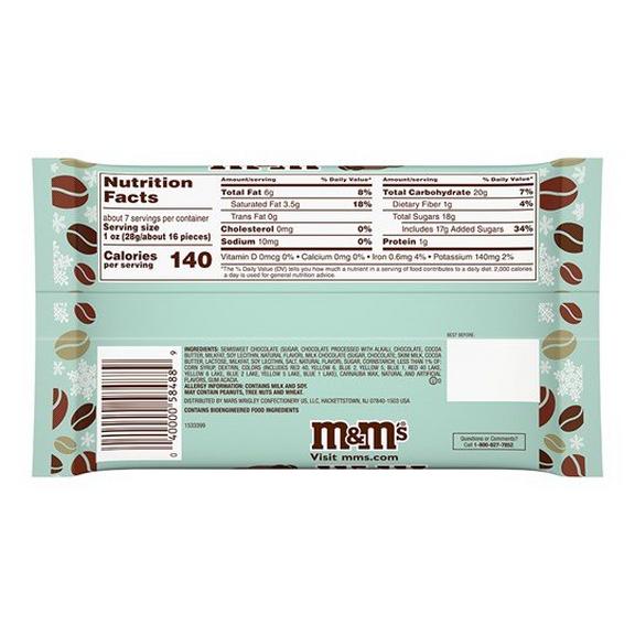 M&M'S Dark & Milk Chocolate Espresso Christmas Candy, 7.44oz bag 1