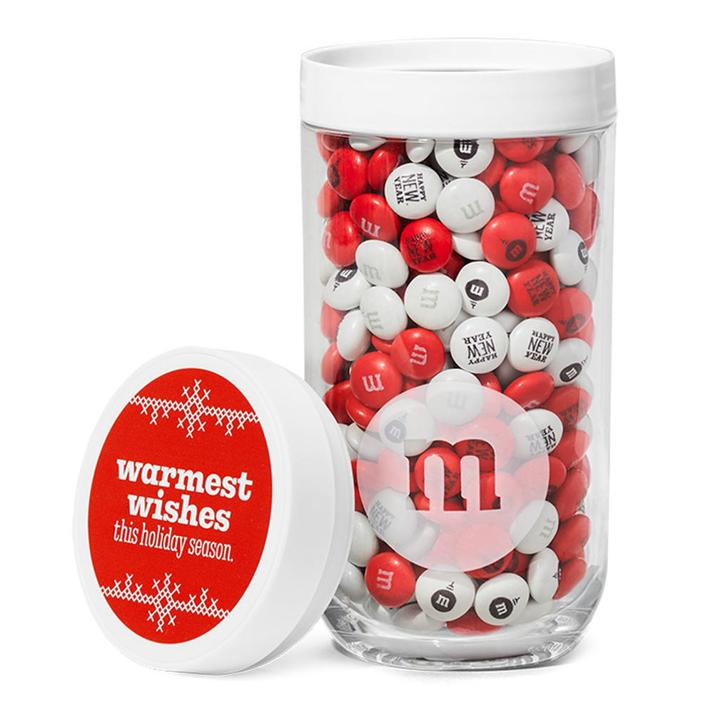 M&M'S Milk Chocolate Christmas Candy Gift 13-Ounce Jar, Packaged Candy
