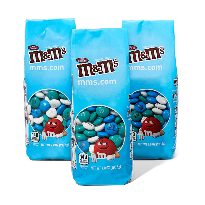 Promotional Personalized M&M's Bags Triple Packs, Food