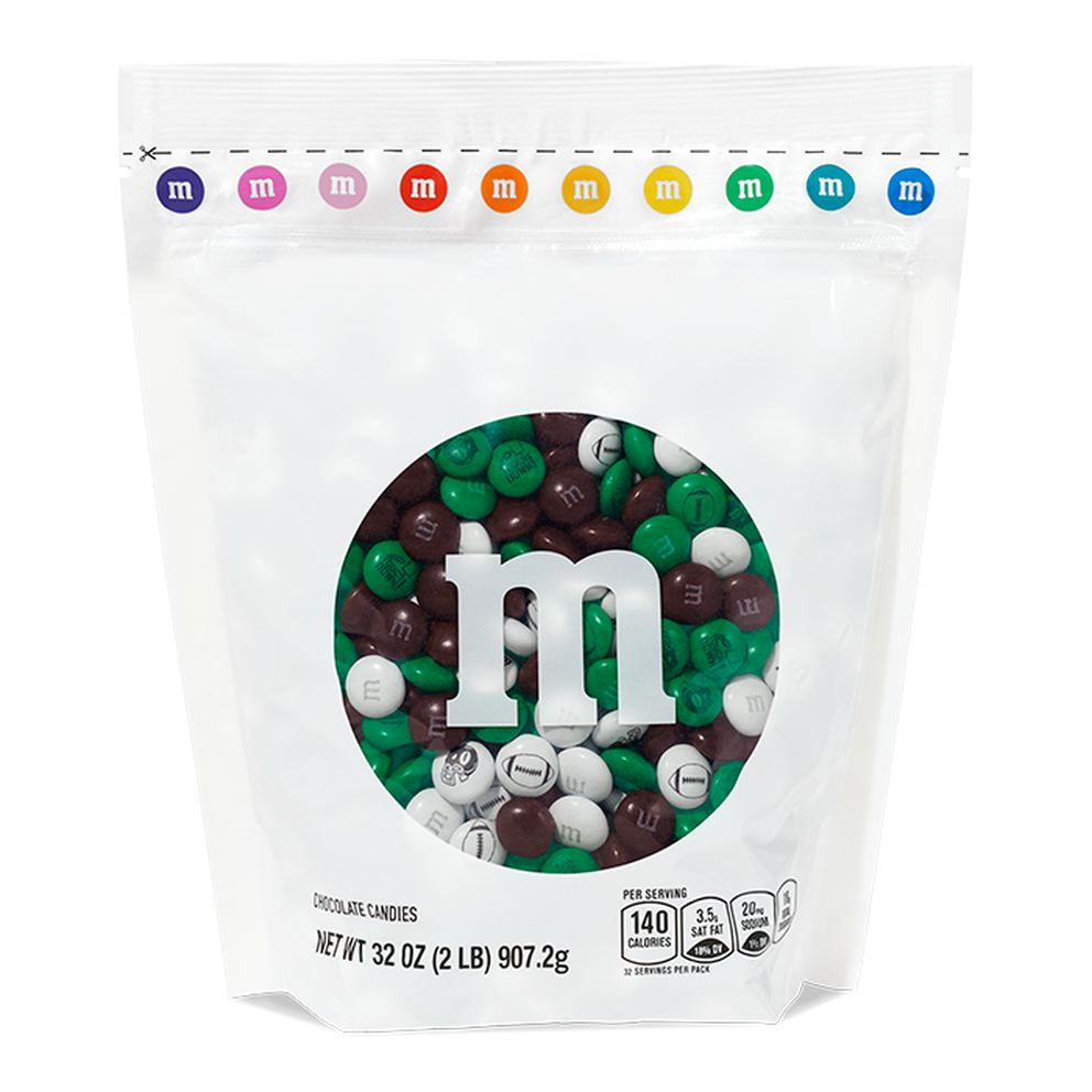 M&m's Green Peanut American Football Candy Sweet Dispenser 