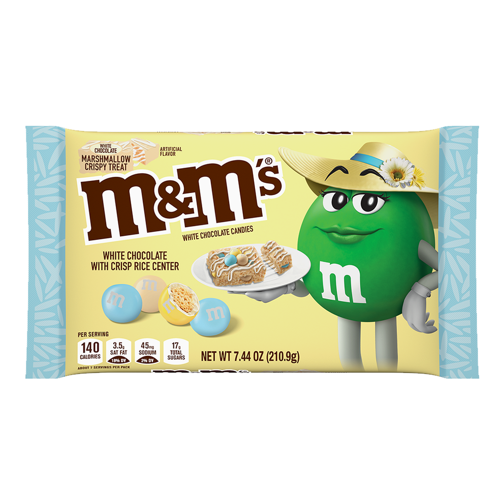 White Chocolate Marshmallow Crispy Treat Pastel Easter Candy M&M'S