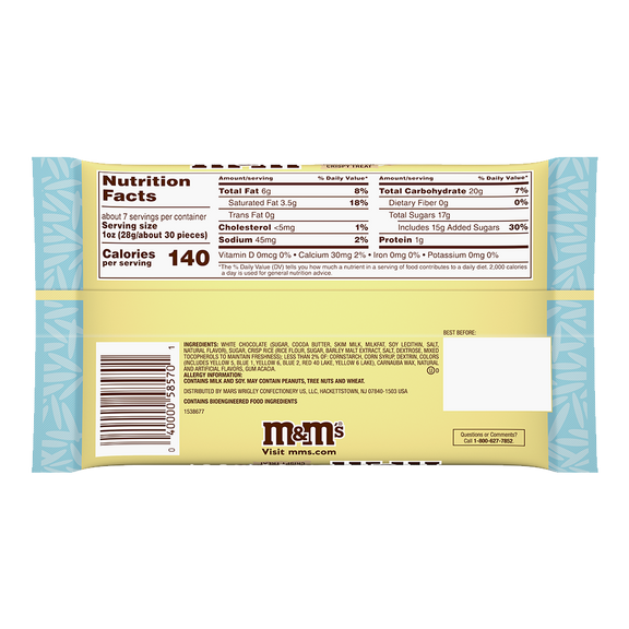 White Chocolate Marshmallow Crispy Treat Pastel Easter Candy, 7.44 oz 1