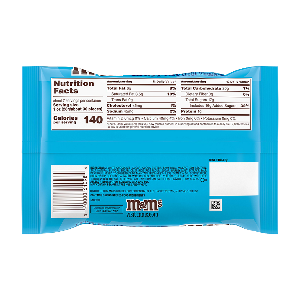 white chocolate marshmallow crispy treat easter candy, 7.44oz 2