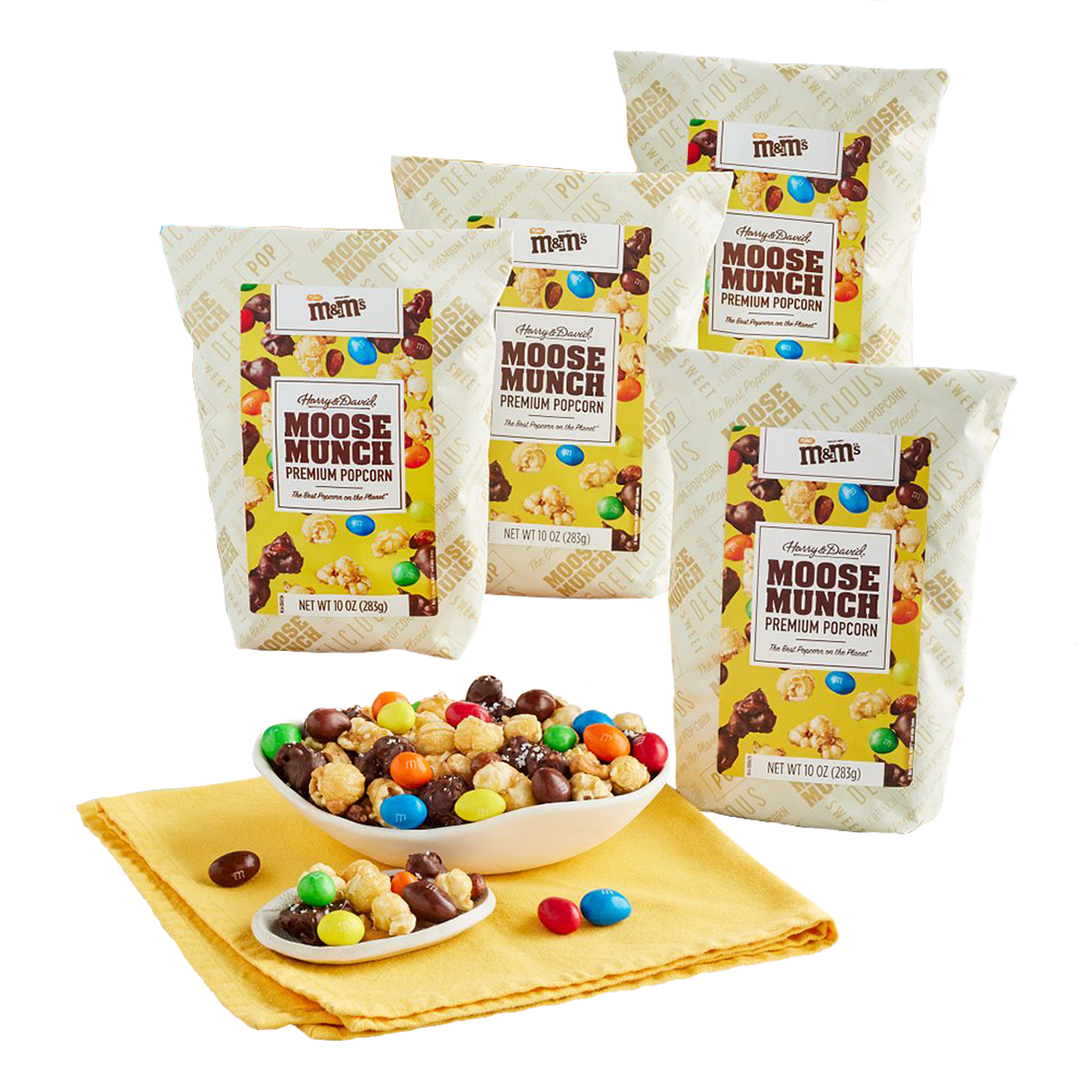 Moose Munch Premium Popcorn with Peanut M&M'S 4 Pack 0