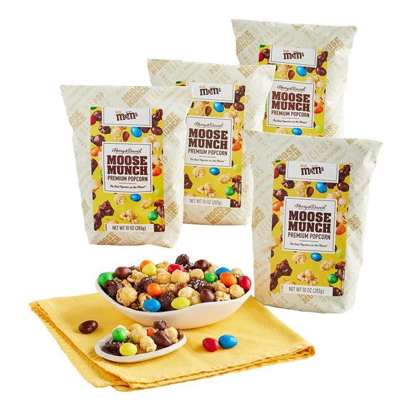 Moose Munch Premium Popcorn with Peanut M&M'S 4 Pack 0