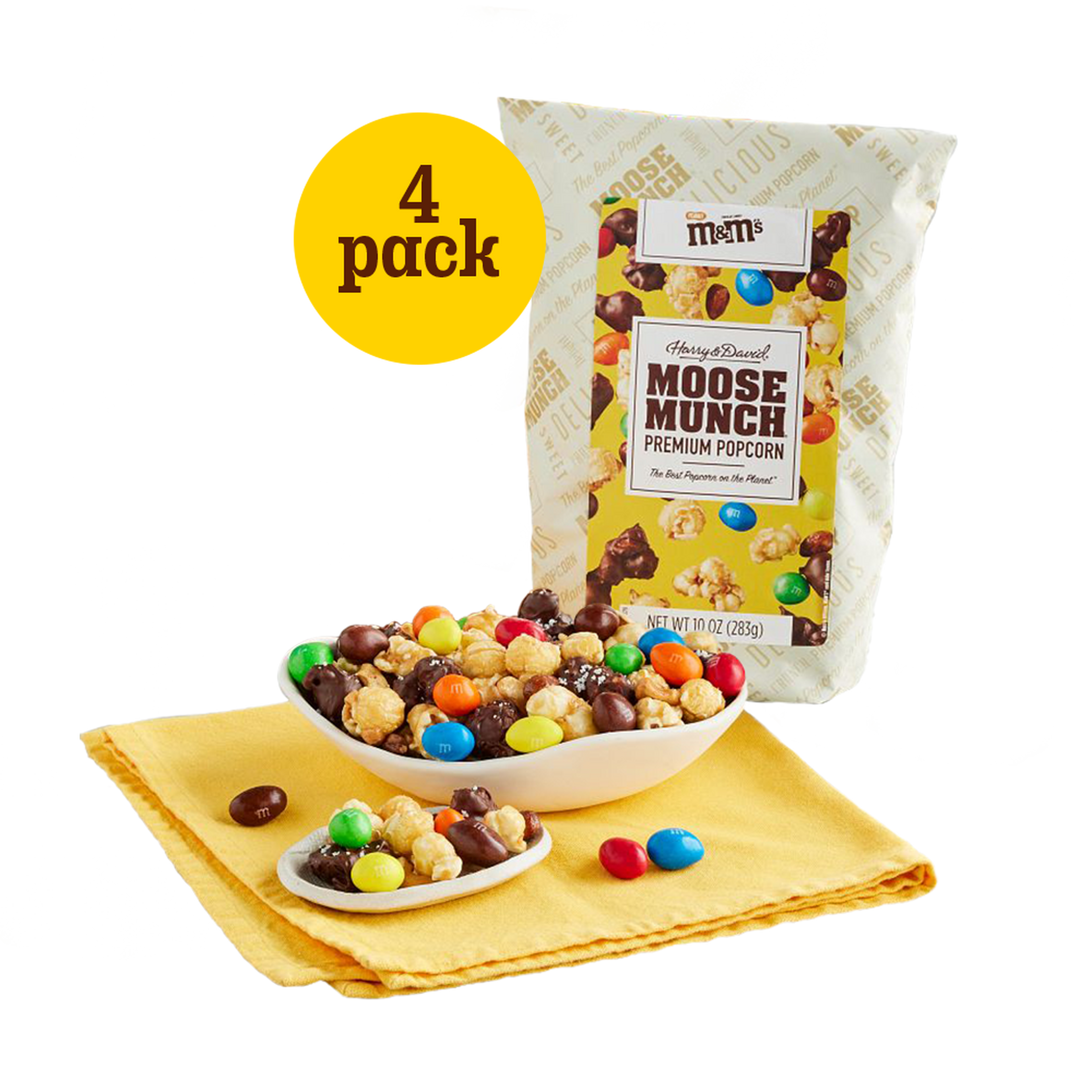 Moose Munch Premium Popcorn with Peanut M&M'S 4 Pack 1