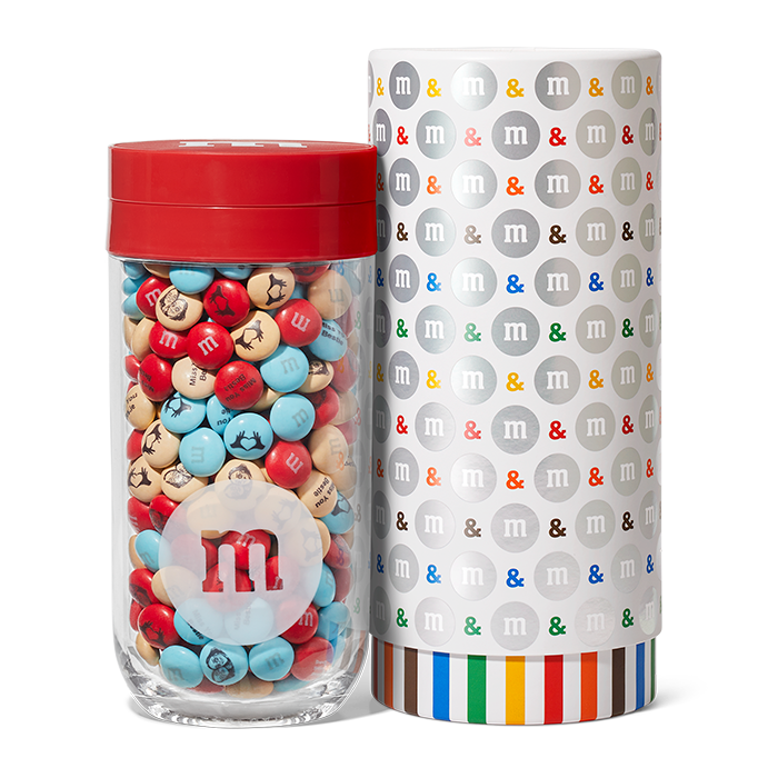 M&M's Peanut Chocolate Christmas Candy Gift 13 Ounce Jar