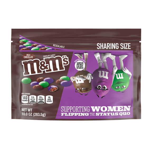 Limited Edition M&M'S Milk Chocolate Candy Featuring Purple, 10 oz 0