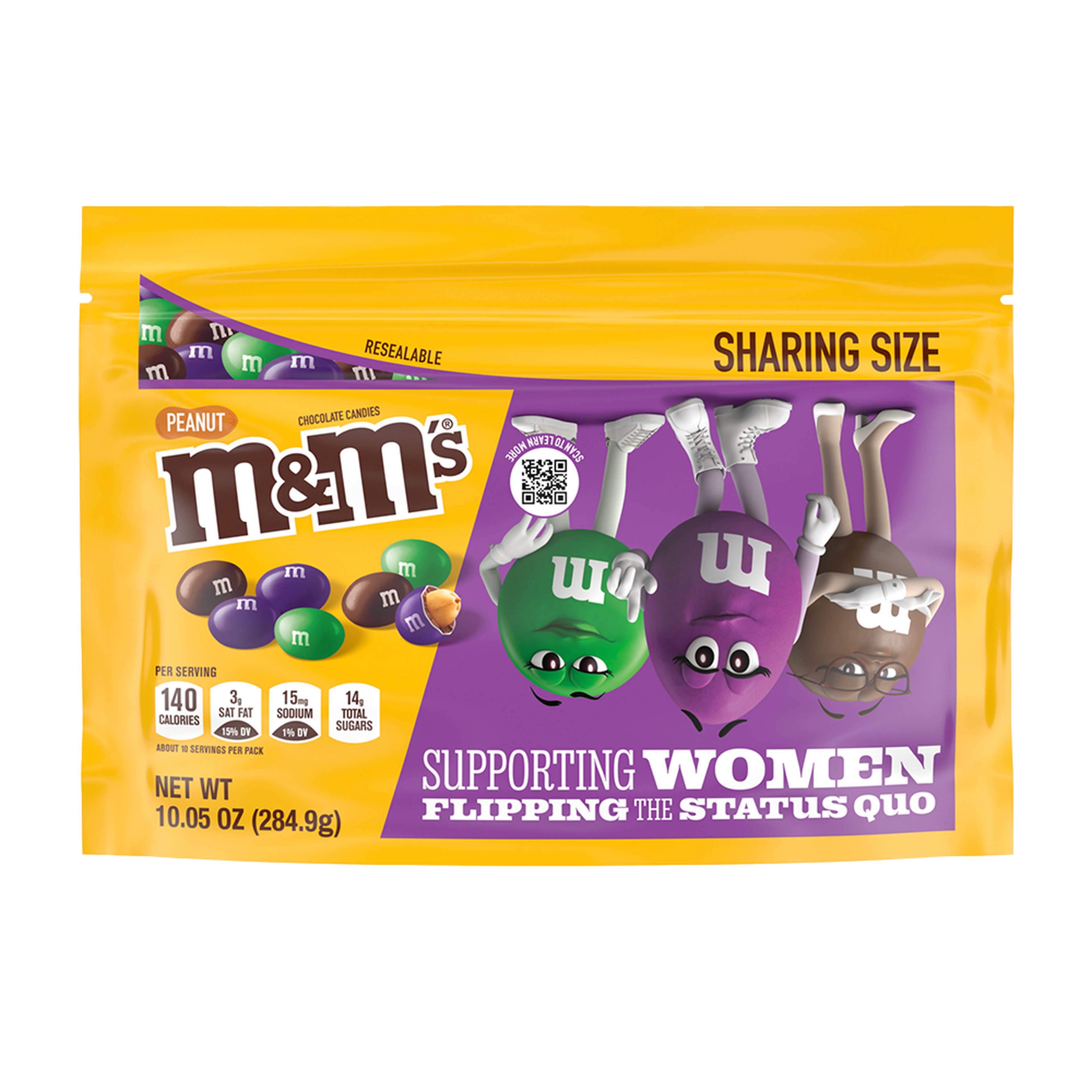 Limited Edition M&M'S Peanut Candy Featuring Purple, 10.05 oz 0