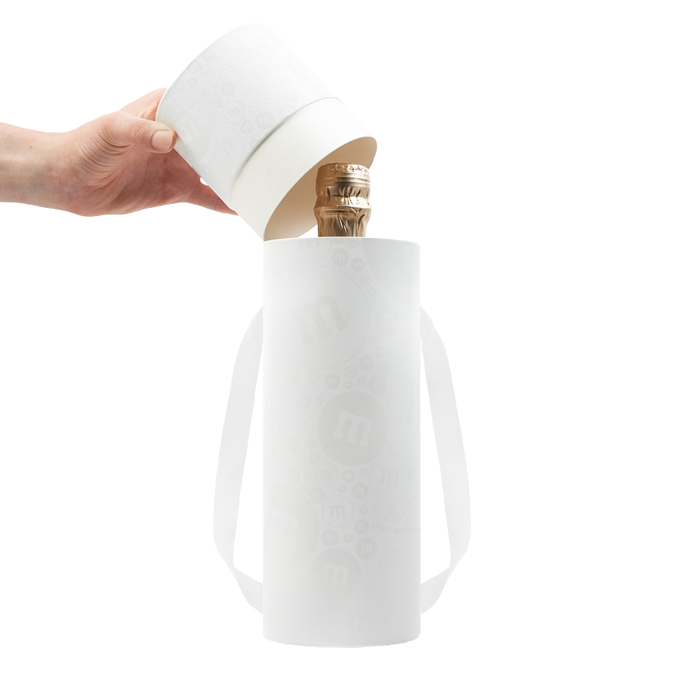 gift bottle in white tube 1