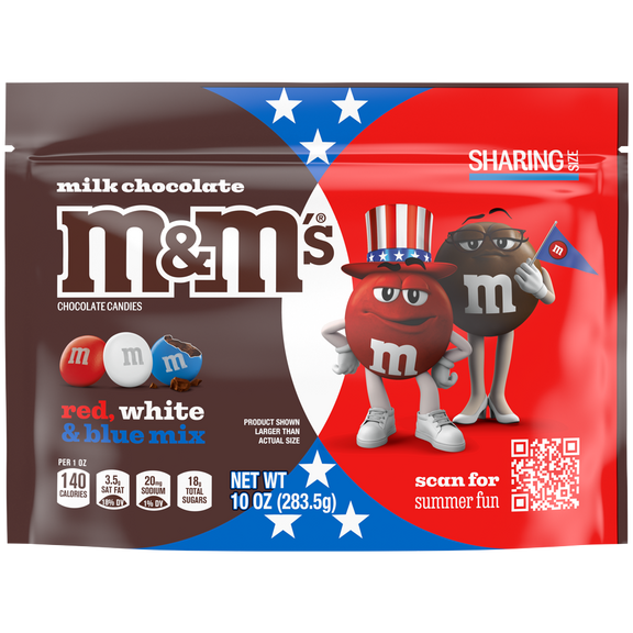 milk chocolate red, white & blue summer candy, 10oz 0