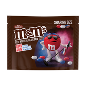 M&M'S Milk Chocolate Red, White & Blue Summer Candy, Share Size, 10 oz 0