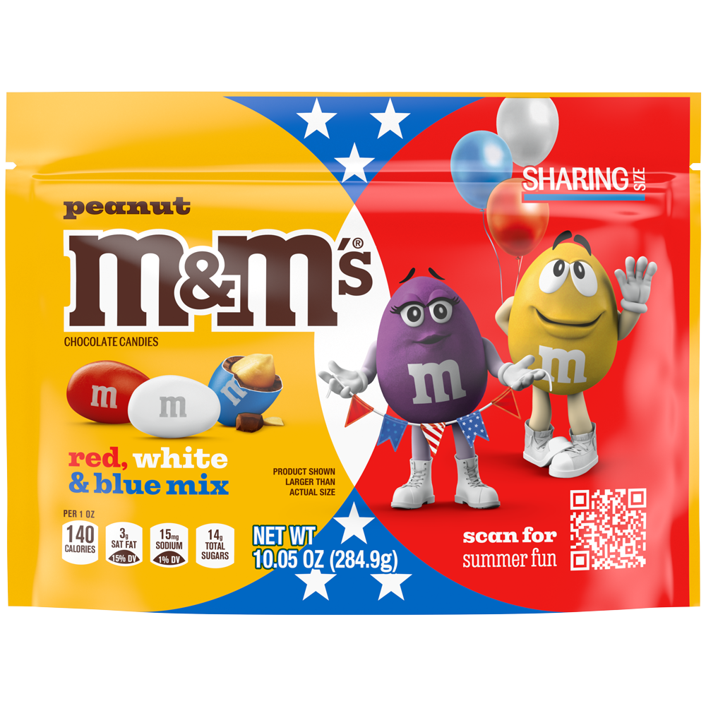 peanut red, white & blue summer candy, 10.05oz 0