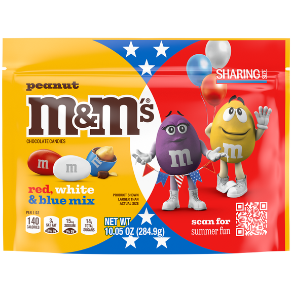 peanut red, white & blue summer candy, 10.05oz 0