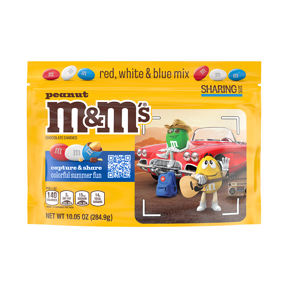 Peanut Red, White & Blue Summer Candy, 10.05 oz M&M'S M&M'S